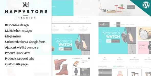 HappyStore 1.6.5 – Responsive WordPress WooCommerce Theme