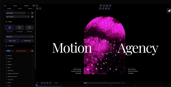 Motion.Page 2.4.1 – Interact & animate any WordPress site