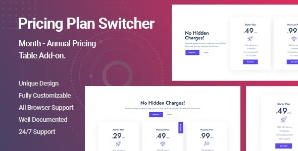 Ultimate Pricing Plan Switcher Addon for Elementor 1.0.5