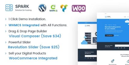 Spark - Responsive WHMCS Hosting WordPress Theme
