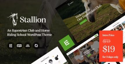 Stallion - An Equestrian Club and Horse Riding School WordPess Theme