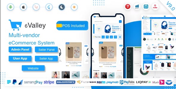 6valley Multi-Vendor E-commerce 14.6 – Complete eCommerce Mobile App, Web, Seller and Admin Panel