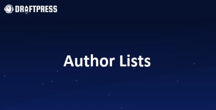 Author Lists