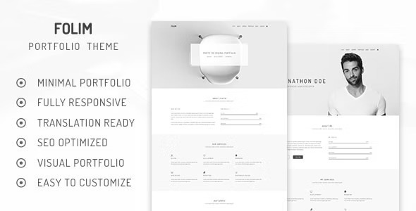 Folim 2.0.3 – Clean Minimalist Portfolio WordPress Theme
