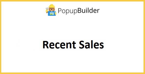 Popup Builder Recent Sales 2.1