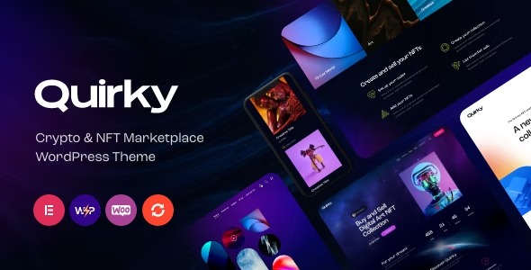 Quirky 1.23.0 – NFT, Token & Blockchain WCFM Marketplace WordPress Theme