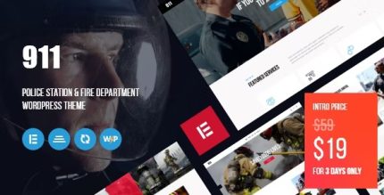 911 - Police Station & Fire Department WordPress Theme