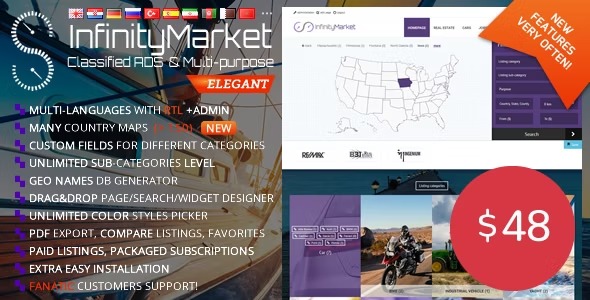 Classified Ads Script Infinity Market 1.7.3