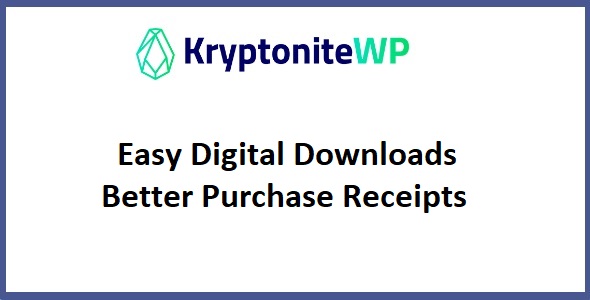 Easy Digital Downloads Better Purchase Receipts 1.0.0