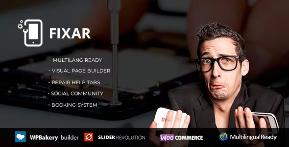 Fixar 2.0.0 – Phone & Computer Repair Theme