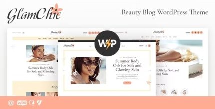 GlamChic - Beauty Blog & Online Magazine WordPress Theme