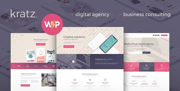 Kratz 1.0.12 – Digital Agency Marketing and SEO WordPress Theme