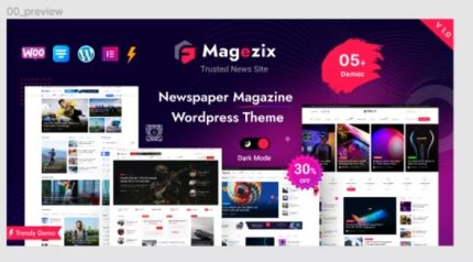 Magezix - Newspaper & Magazine WordPress Theme