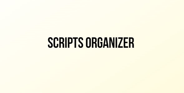 Scripts Organizer 4.0.1