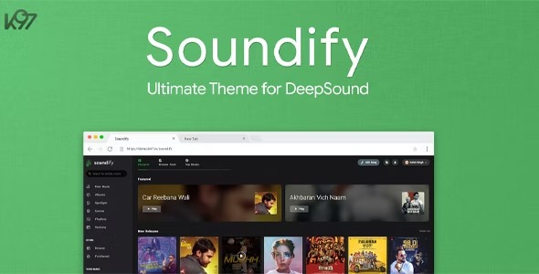 Soundify 1.5.2 – The Ultimate DeepSound Theme