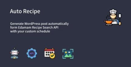 Auto Recipe - Automatic Recipe Posts Generator Plugin for WordPress