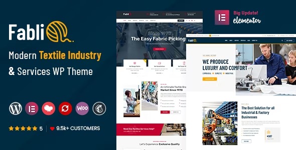 Fablio 5.8 – Textile Industry WordPress Theme