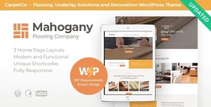 Mahogany - Carpenting Woodwork & Flooring Company WordPress Theme