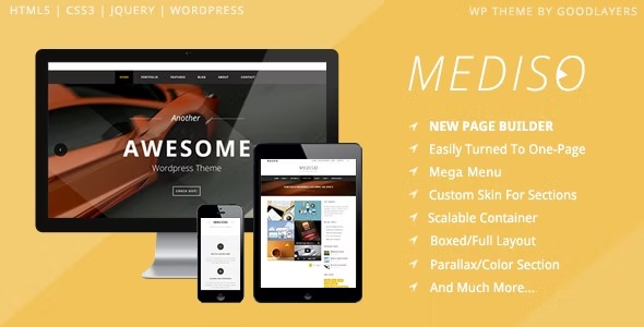 Mediso 1.4.2 – Corporate / One-Page / Blogging WP Theme