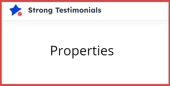 Strong Testimonials Properties 2.3.1