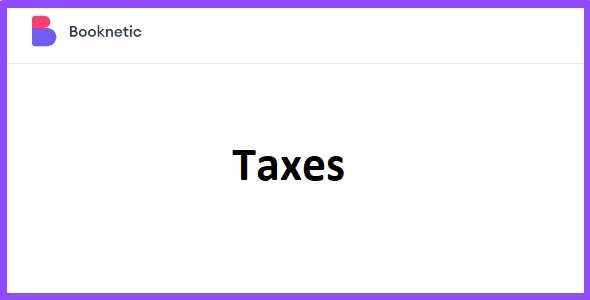Booknetic Taxes 1.2.2