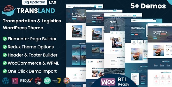 Transland 2.3.0 – Transportation & Logistics WordPress Theme