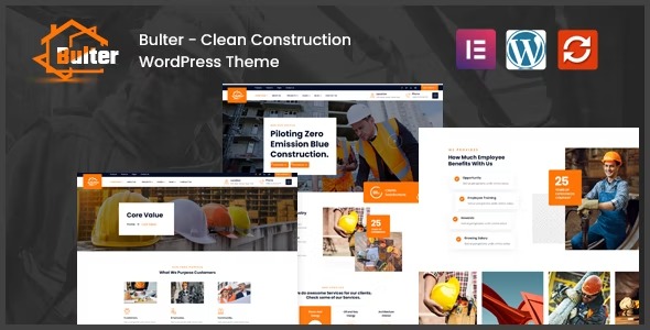 Bulter 1.0.7 – Clean Construction WordPress Theme