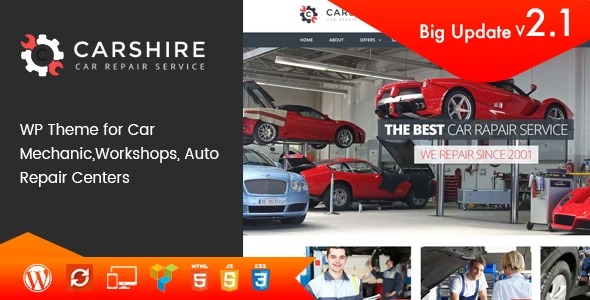 Car Shire 3.7 – Auto Mechanic & Repair WordPress Theme