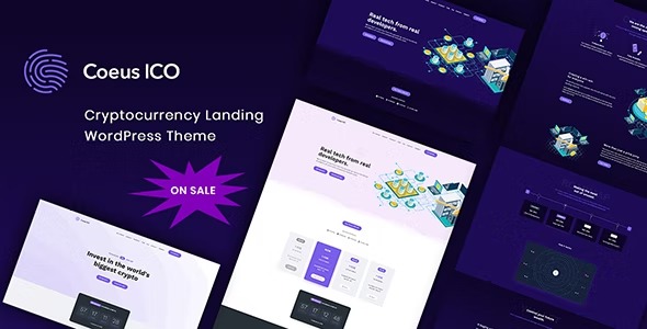 Coeus 1.2.1 – Cryptocurrency Landing Page WordPress Theme