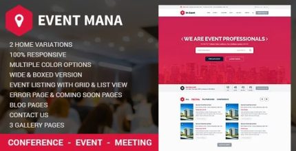 Event Management - WordPress Theme