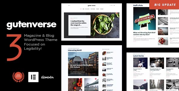 GutenVerse 4.2 – Magazine and Blog Theme