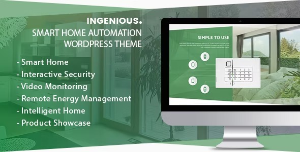 Ingenious 1.2.8 – Smart Home Automation WordPress Theme
