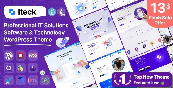 Iteck 1.1.7 – Software & Technology WordPress Theme