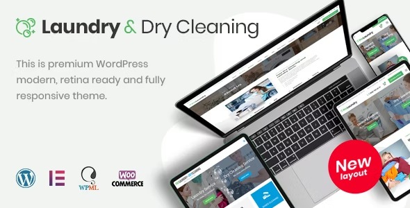 Laundry, Dry Cleaning Services 3.8 – WordPress Theme