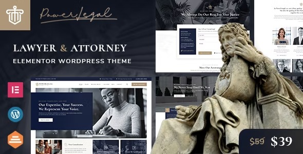 Powerlegal 3.0 – Law, Lawyer & Attorney WordPress Theme