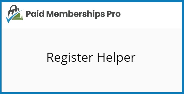 Paid Memberships Pro Register Helper 1.8.3