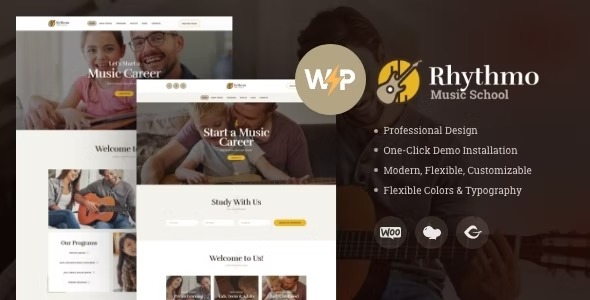 Rythmo 1.3.4 – Arts & Music School WordPress Theme