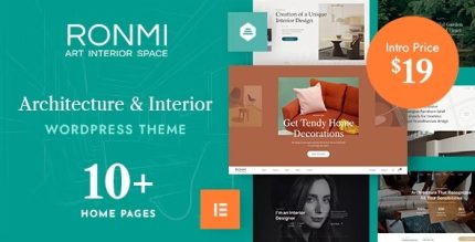 Ronmi - Architecture and Interior Design WordPress Theme