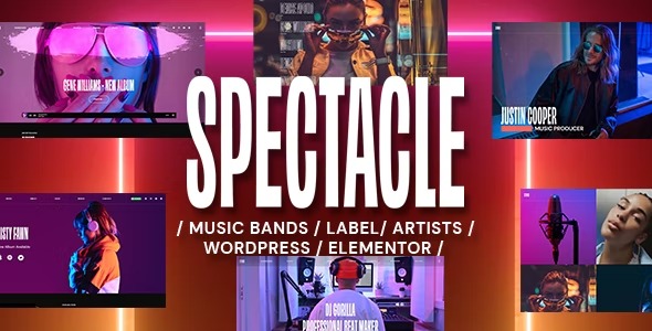 Spectacle 1.4.50 – Music WordPress Theme