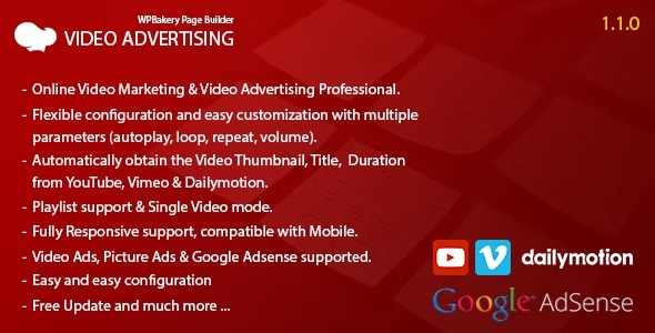 Video Advertising 1.1.0 – Addon For WPBakery Page Builder