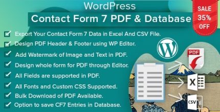 WordPress Contact Form 7 PDF