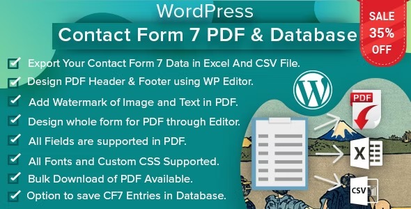 WordPress Contact Form 7 PDF, Google Sheet & Database 3.0.0