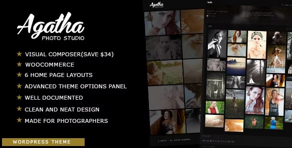 Agatha - Creative Portfolio & Agency Elementor Template Kit