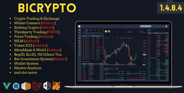 Bicrypto 5.0 – Crypto Trading Platform, Exchanges, KYC, Charting Library, Wallets, Binary Trading, News