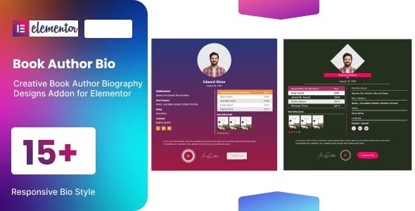 Book Author Bio 1.4 – addon for elementor