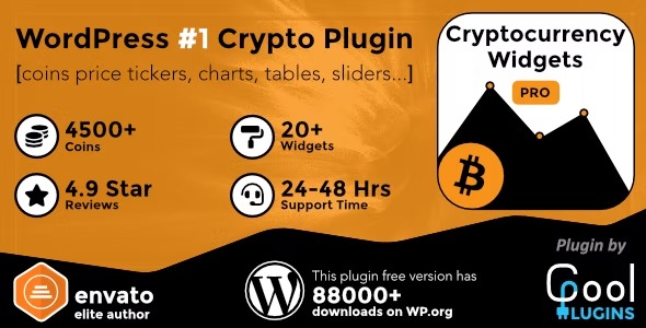 Cryptocurrency Widgets Pro 4.2.2 – WordPress Crypto Plugin