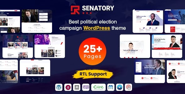 Senatory 2.2.6 – Political Candidate WordPress Theme