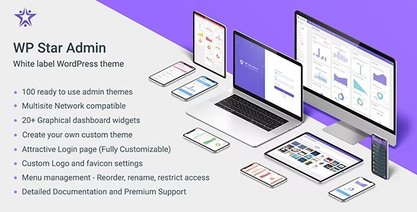 WP Star 1.3 – White Label WordPress Admin Theme