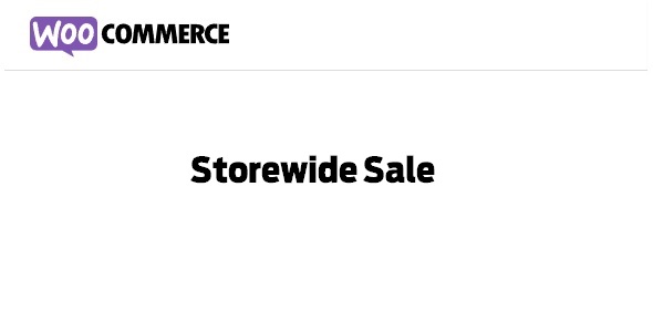 Storewide Sale For WooCommerce 1.0.9