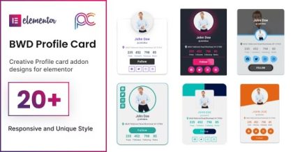 Profile Card - addon for elementor